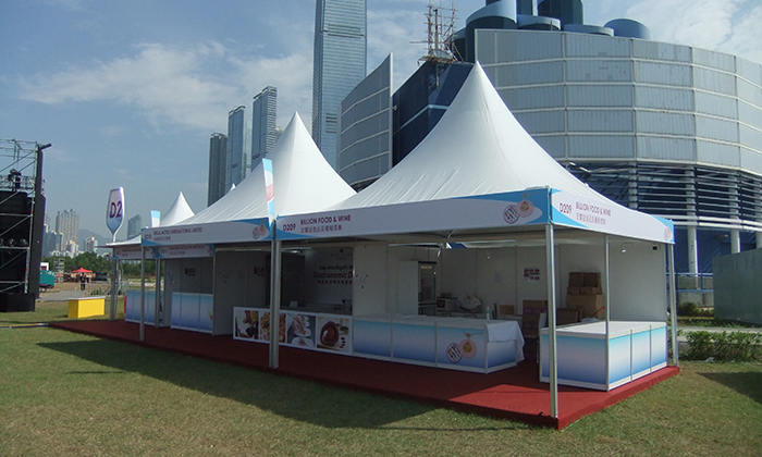 錐頂售賣(mài)組合篷房